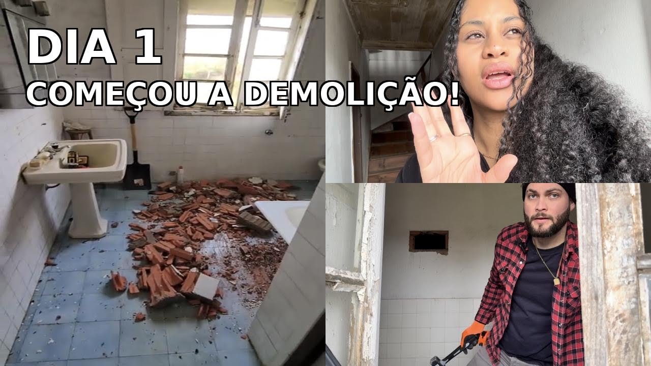 Dia 1 da reforma: Adeus cozinha e casa de banho!