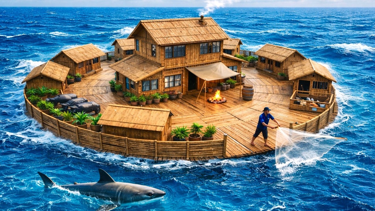 A MAN FOUND an ABANDONED PLATFORM in the OCEAN and TURNED IT into his LUXURY FLOATING VILLA