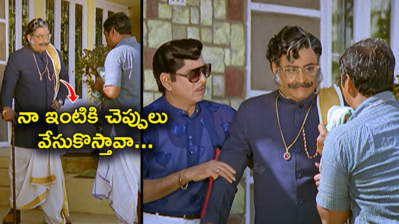 నా ఇంటికి చెప్పులు  వేసుకొస్తావా.. | ANR, Raadhika, Sujatha | A. Kodandarami Reddy | ETV Cinema