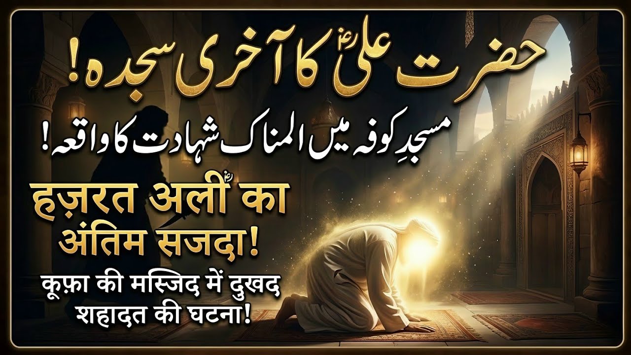 Hazrat Ali Ka Aakhri Sajda // Moula Ali Ki Shadat Aur 21 Ramzan 