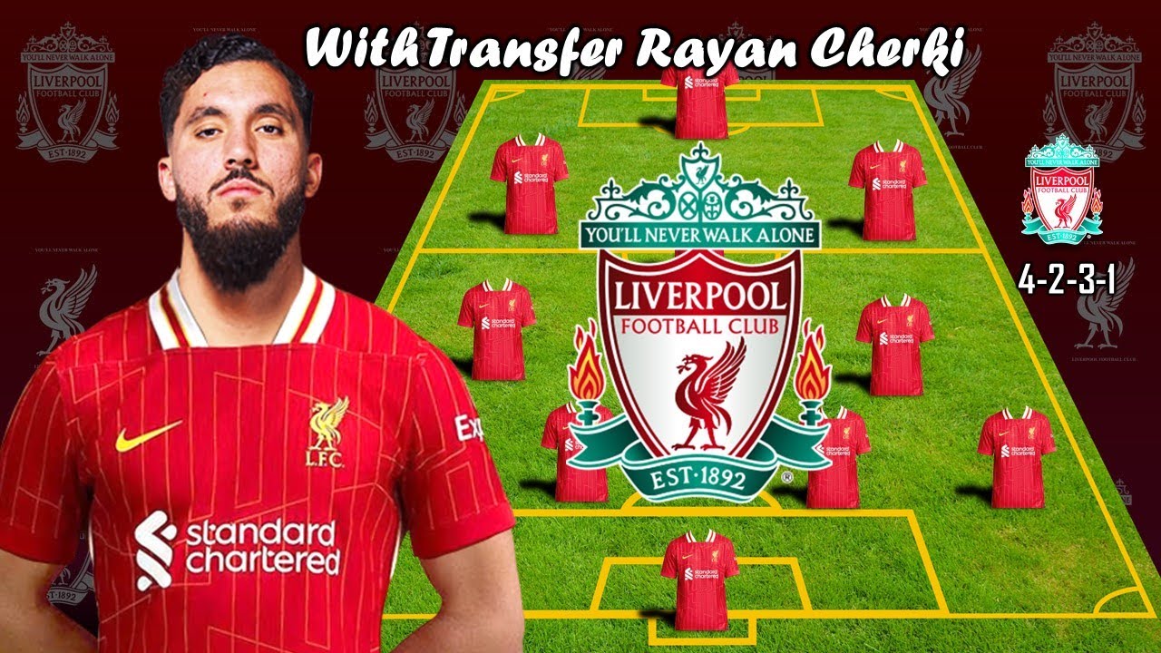 LIVERPOOL POTENTIAL STARTING LINEUP WITH TRANSFER RAYAN CHERKI