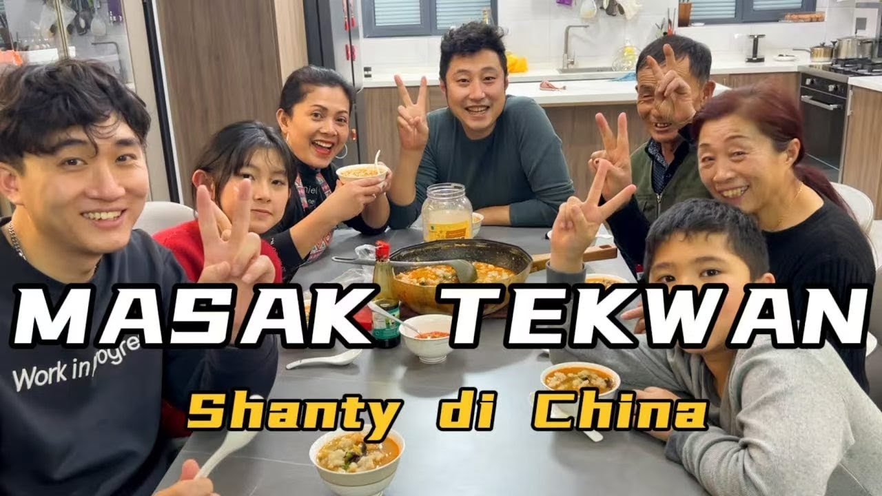 MASAK TEKWAN KHAS PALEMBANG BERSAMA MAMA MERTUA CHINA KU,SATU KUALI BESAR LUDES TAK BESISAH