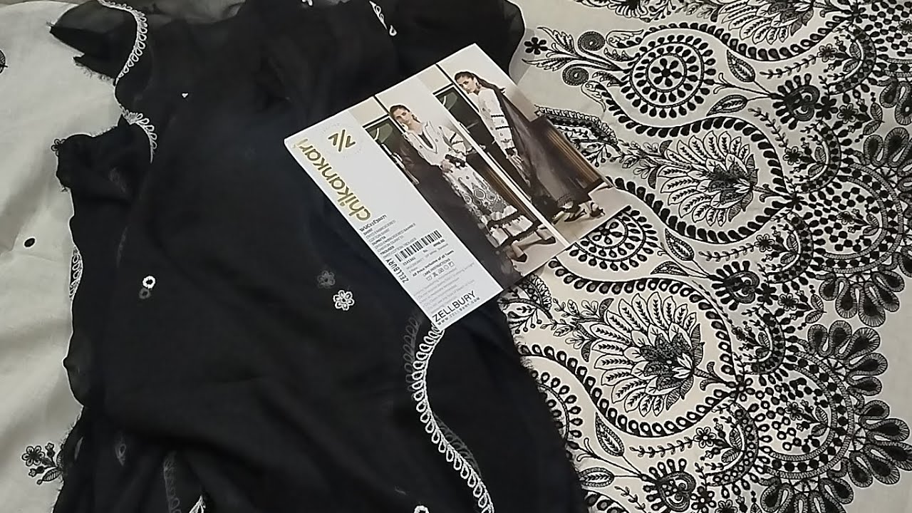 LUXURY CHICKENKARI LAWN COLLECTION 💞 BY ZELLBURY, ALZOHAIB N VS🛍️🛍️