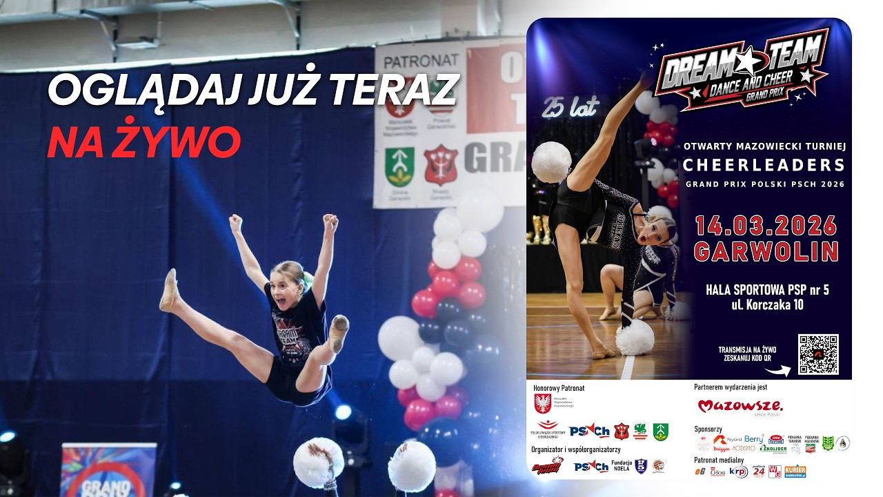 OTWARTY MAZOWIECKI TURNIEJ CHEERLEADERS | 14 MARCA GARWOLIN | HALA STULECIA | BLOK 2 + OTWARCIE