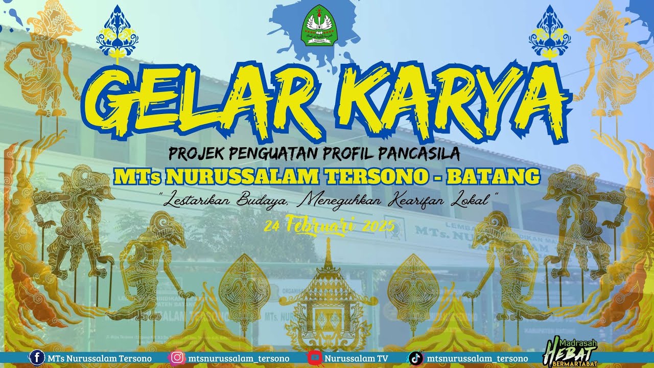 LIVE GELAR KARYA MTs NURUSSALAM TERSONO