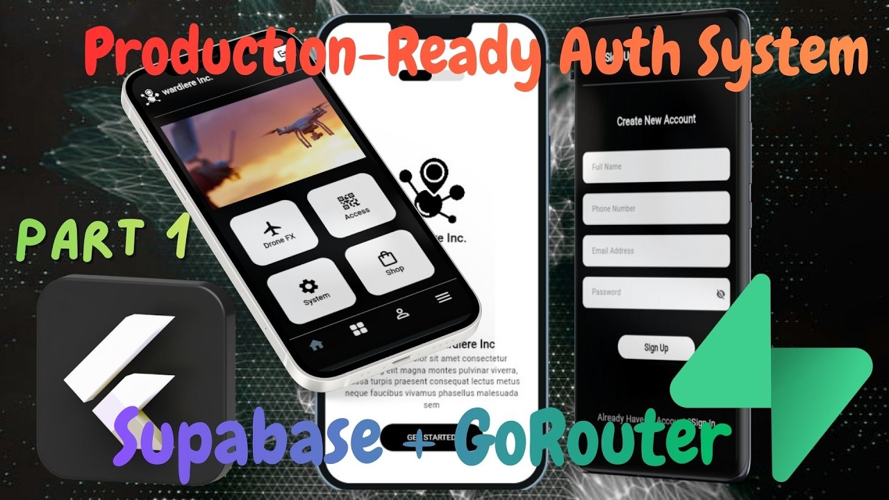 Production-Ready Flutter Auth System | Supabase + GoRouter Redirect Guards Part-1