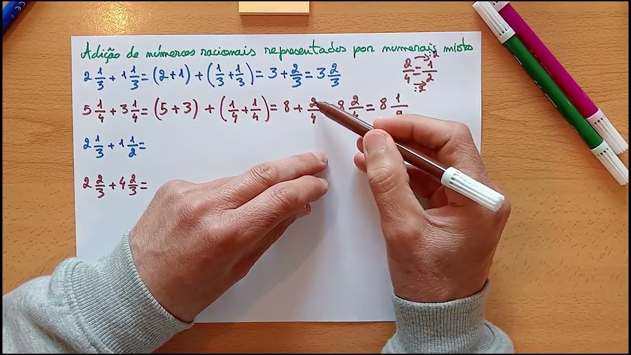 Adição com Numerais Mistos !!
