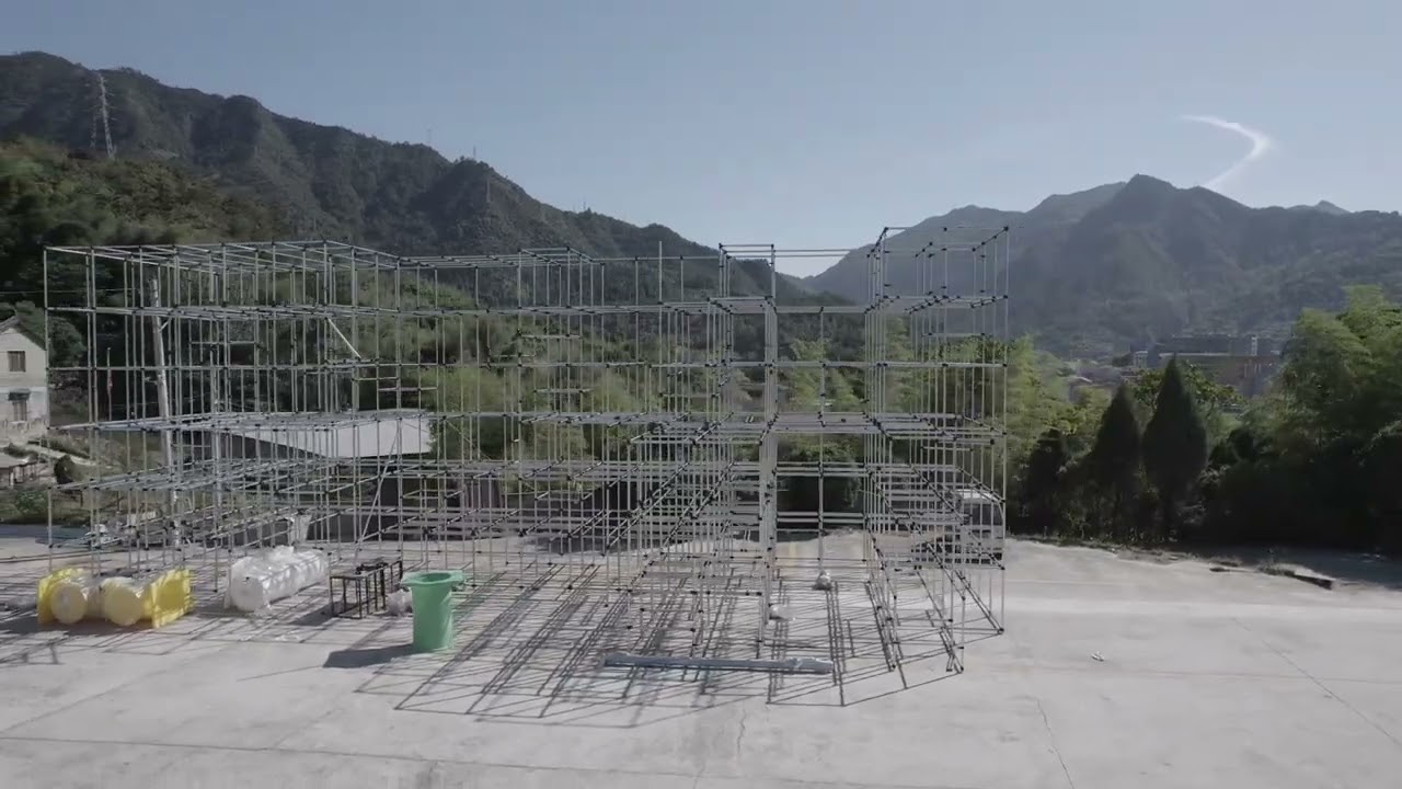 Tips for installation of indoor soft play structure video taken by djia drone