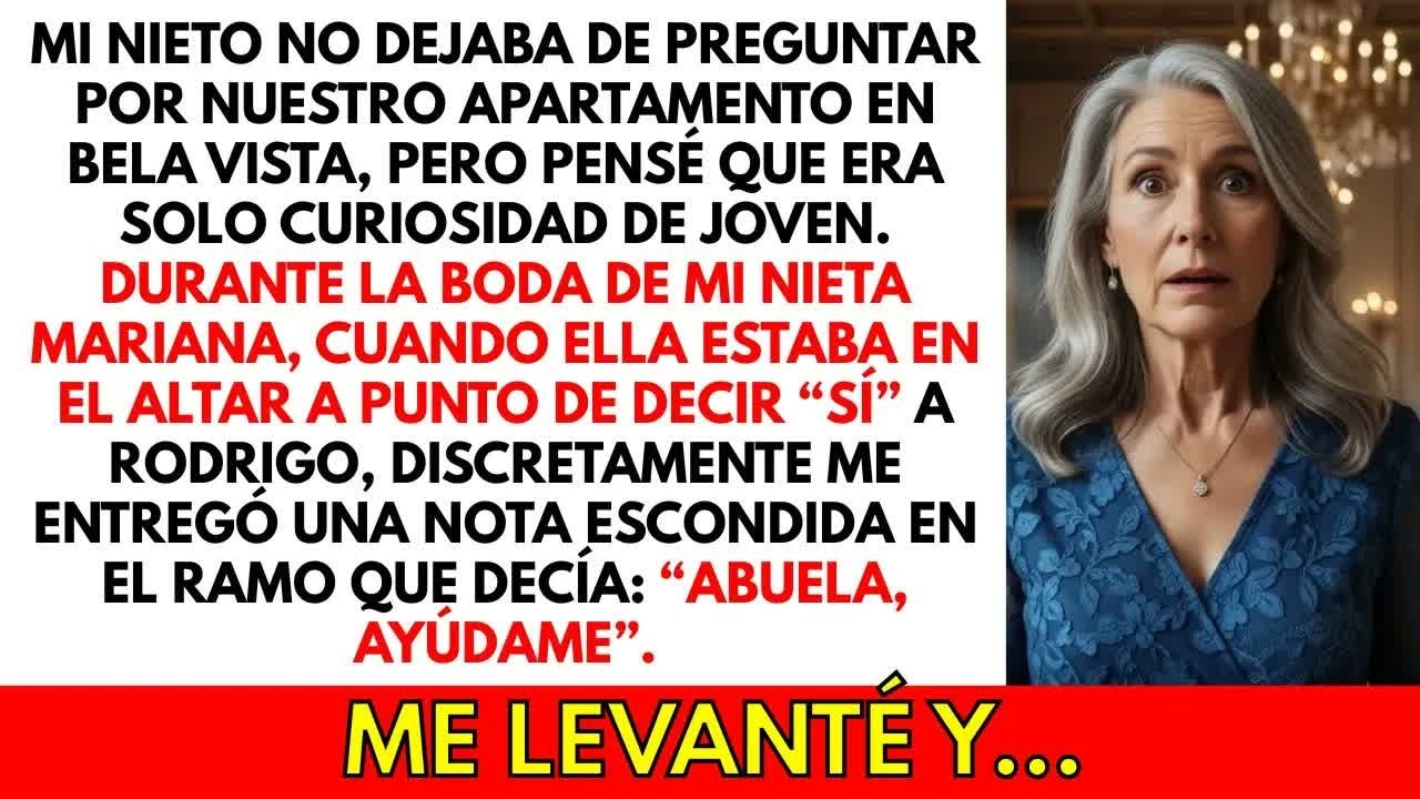 En el altar, mi nieta sonrió… pero el mensaje en el ramo decía： ＂Abuela, ayúdame＂.