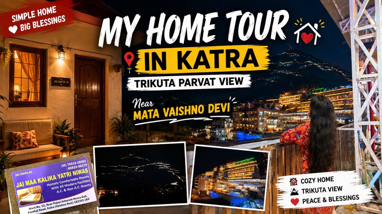    🏡 My Home Tour in Katra | Beautiful Trikuta Mountain View ❤️🏔️