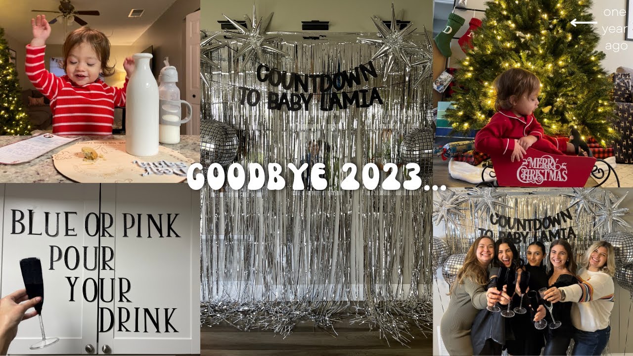 NEW YEARS EVE THEMED GENDER REVEAL PARTY +  CHRISTMAS // 19 WEEKS PREGNANT WITH BABY #2