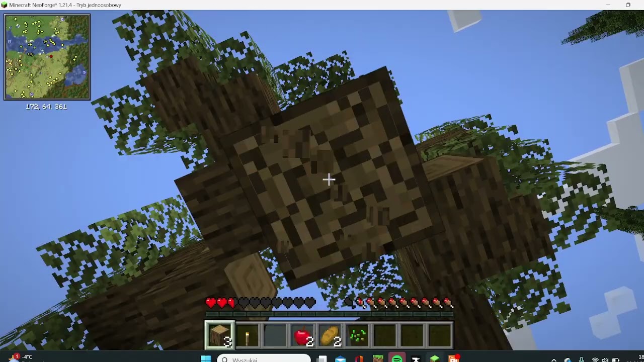 buduje bazw w minecraft fioletowa dolina