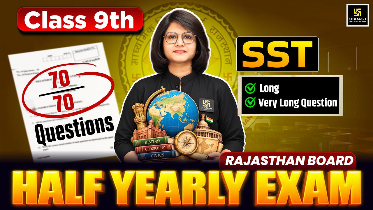 RBSE Class 9th SST | Most Expected Questions Part-2 | Half Yearly Exam 2026 | Varsha Ma'am