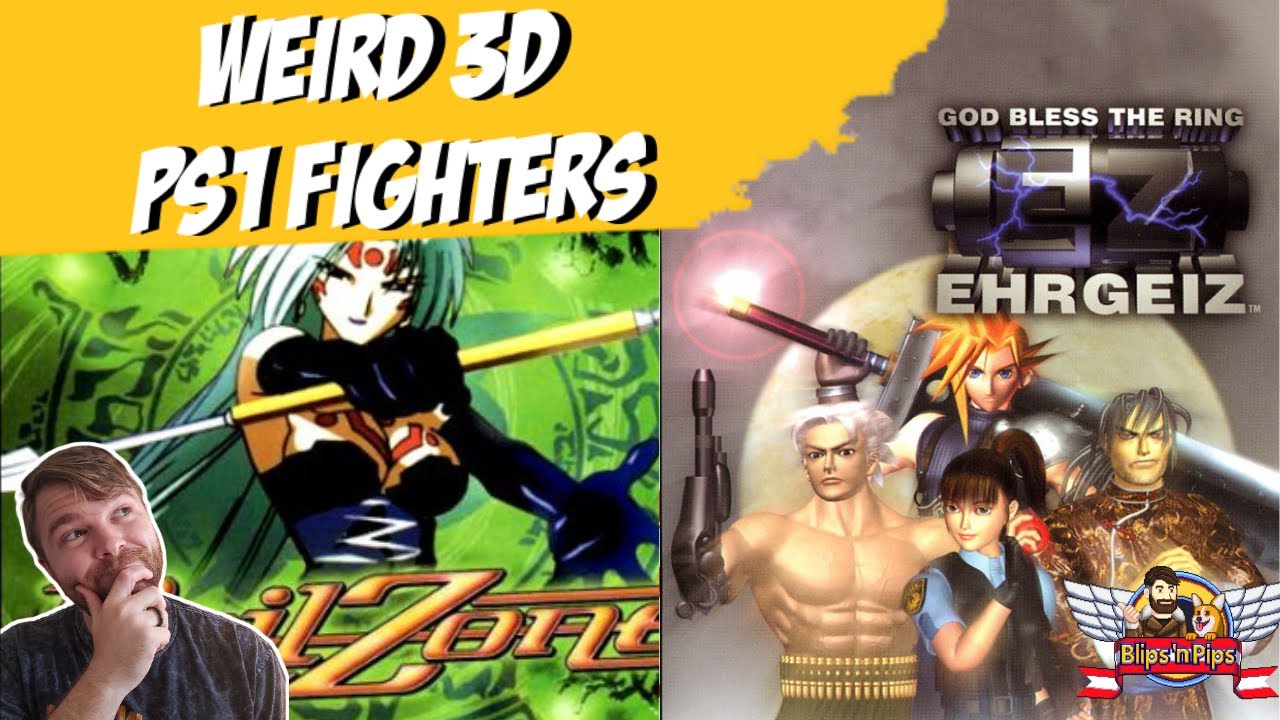 Странные 3D файтинги для PS1!!
