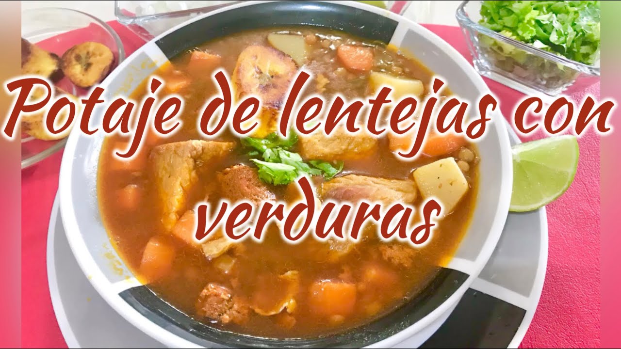 DELICIOSO POTAJE DE LENTEJAS CON VERDURAS, CARNE Y TOCINO!! 👩🏼‍🍳😋🥓🥕🥔🥩