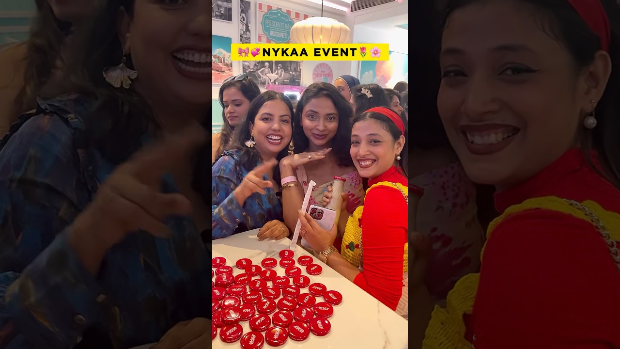 NYKAA ka Event First Time Attend Kiya🌷🎀 #classywings #nykaa #creatorevent