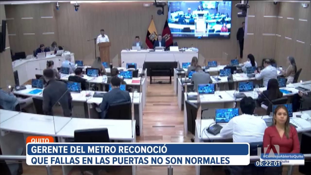 Gerente del Metro de Quito reconoce las fallas que presenta el sistema