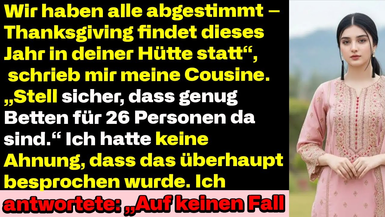 Alle haben abgestimmt: Thanksgiving bei dir. Sorge für genug Platz