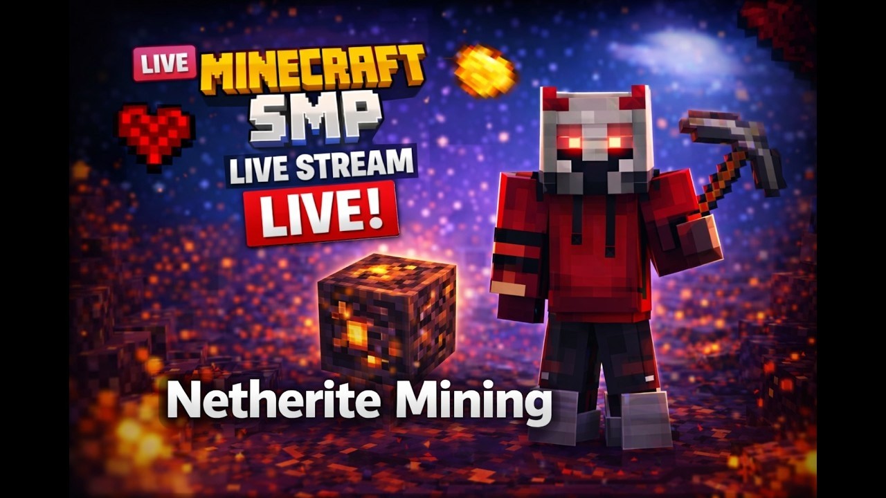 Netherite Mining LIVE ⛏️| Road to Full Netherite