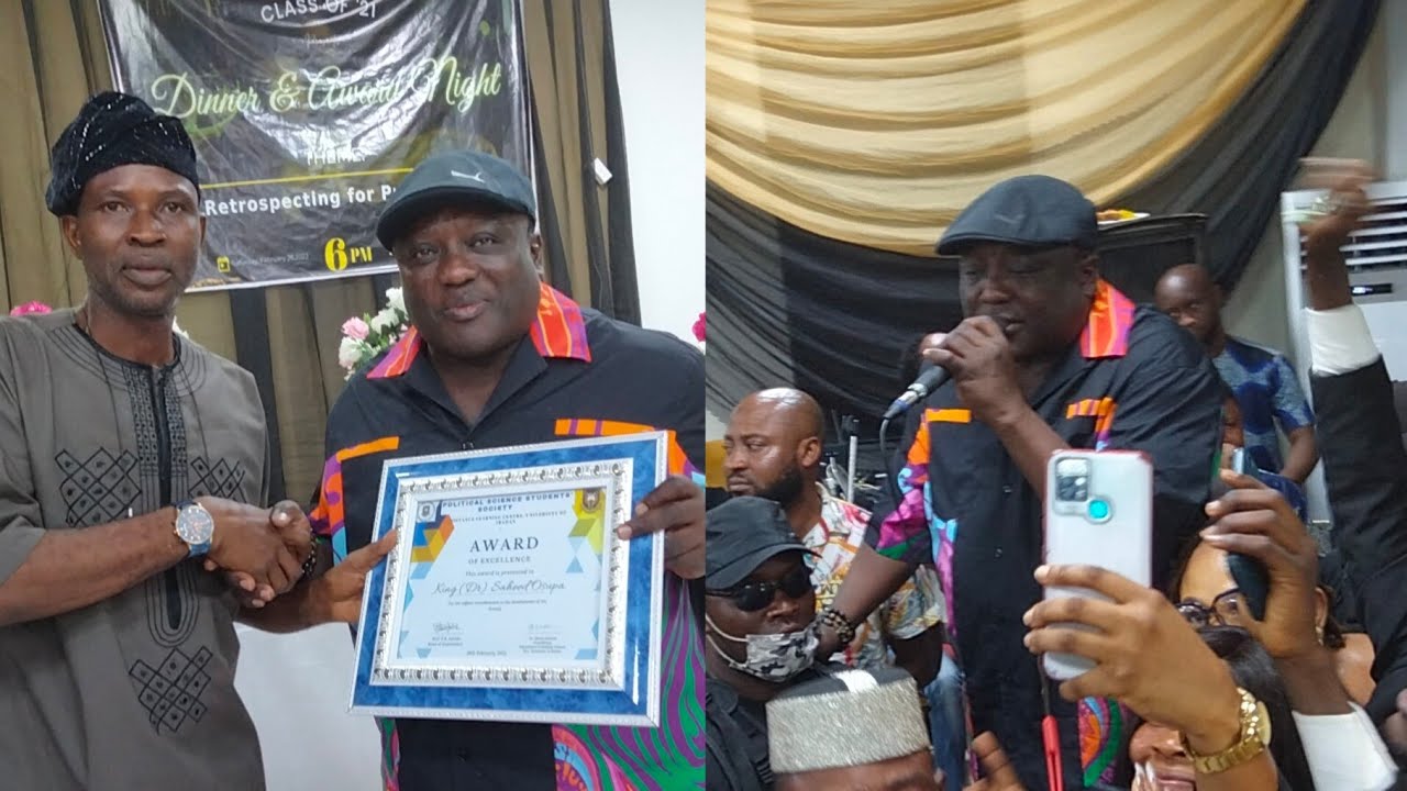 UNIVERSITY OF IBADAN STUDENTS HOST AND AWARD SAHEED OSUPA AS GOOD AMBASSADOR TO THE YOUTHS