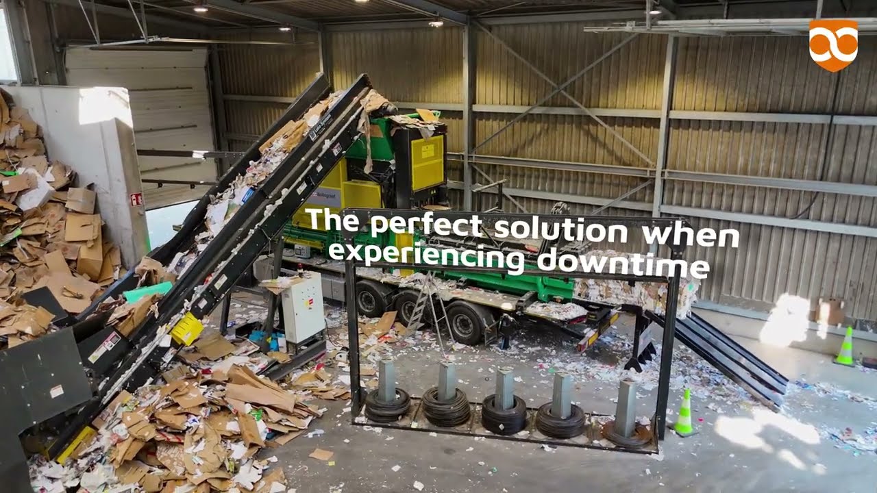 Bollegraaf Mobile Baler with Lubo Bunker Skid