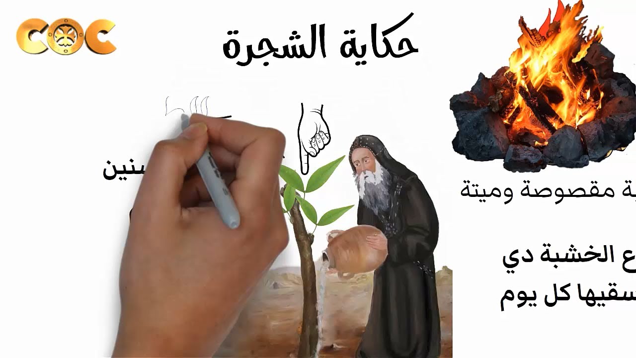 قصة الشجرة والضبع ابونا يوحنا القصير