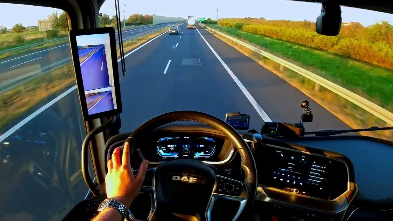 I Am driving in Poland POV video DAF XG truck in Europe