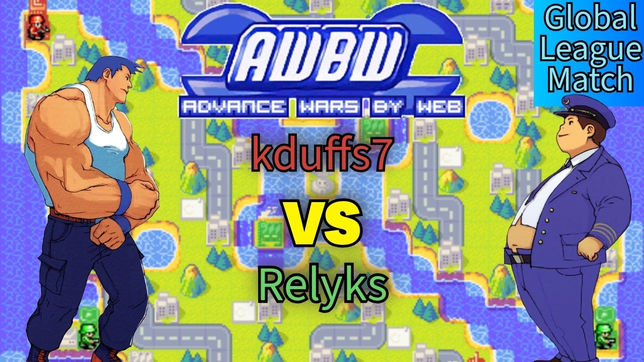 [Advance Wars] kduffs7 VS Relyks - 3 HQ's & Mixed Bases!?!?
