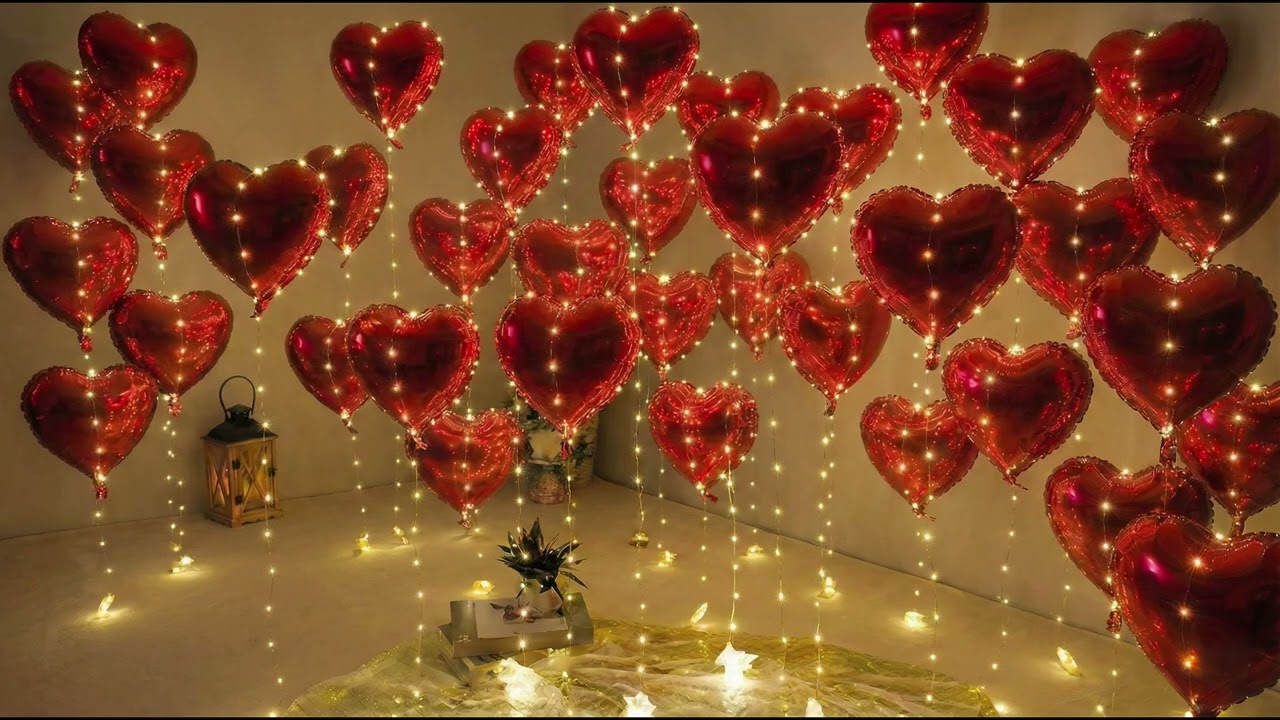 Valentine’s Day Love Hearts 💕Romantic Love Frame | TV Screensaver |4K | No Music