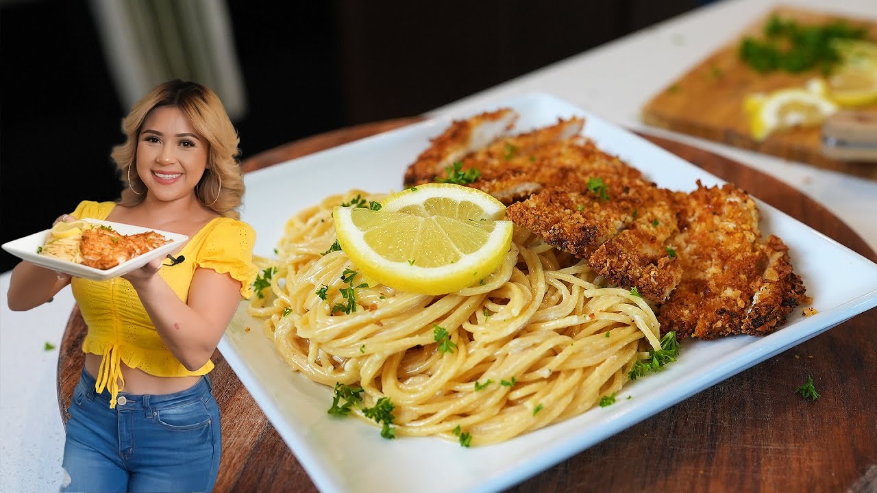 Fast, Easy, Juicy and Crispy AIR FRYER CHICKEN and CREAMY LEMON PASTA This Will Be Your GO TO Recipe