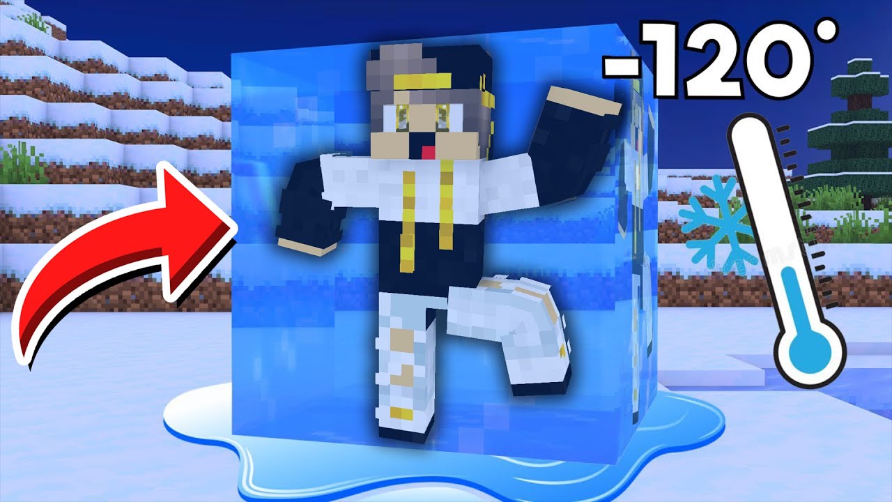 ماين كرافت ولكن انا متجمد والحرارة تتحكم في كل شيء  ( الاكس بي = الحرارة ) !!!🔥🔥