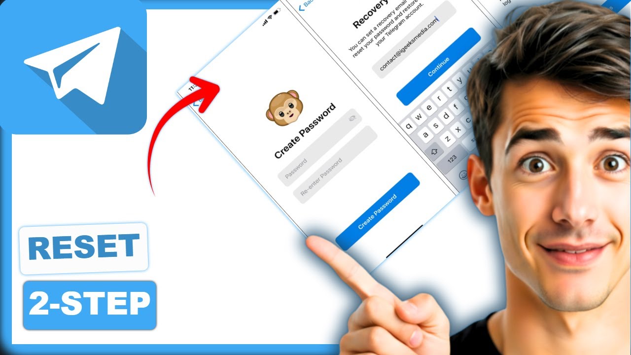 Как сбросить пароль от двухфакторной аутентификации Telegram без резервного адреса электронной по...