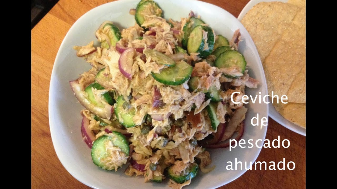Ceviche de pescado ahumado - receta facil