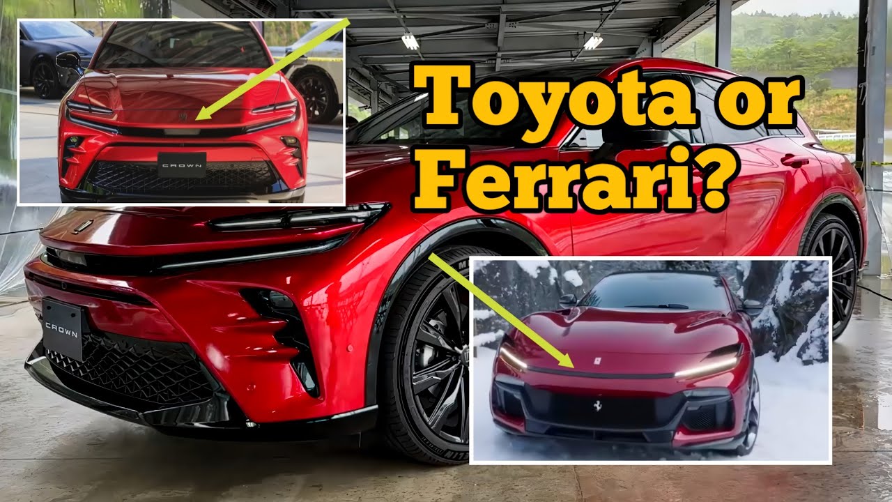 Does Toyota Crown Sport SUV Look Like The Ferrari Purosangue?