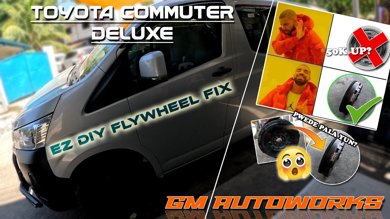 Toyota Commuter Deluxe ( DIY Flywheel FIX) Kung tight budget ka at may tiwala ka samin, tara!