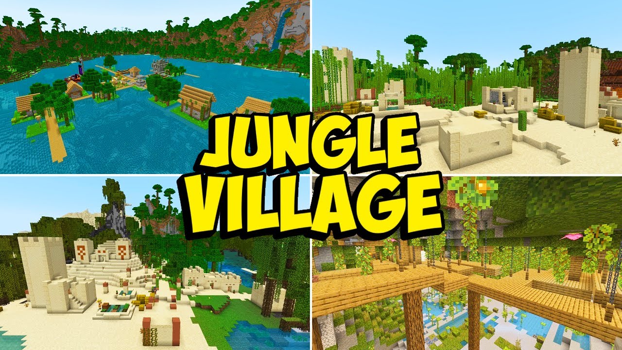TOP 3 JUNGLE VILLAGE Seeds For Minecraft Bedrock & PE 1.21 | GOD SEEDS Minecraft 1.21 Bedrock & PE