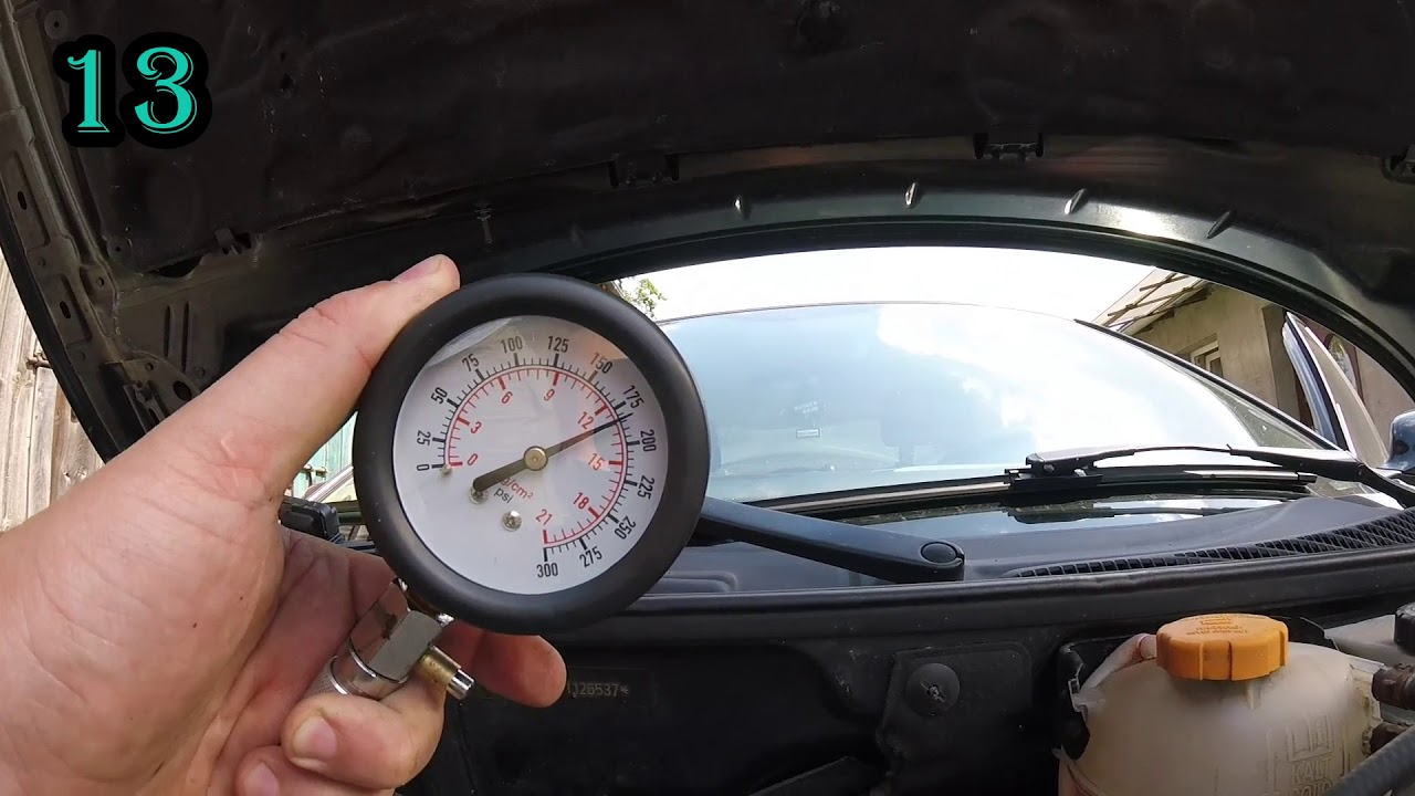Test ciśnienia w cylindrach saab 93 2.0t B207
