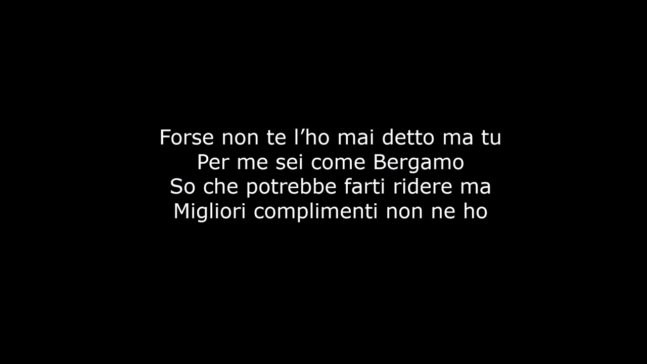 Pinguini tattici nucleari - Bergamo (testo)
