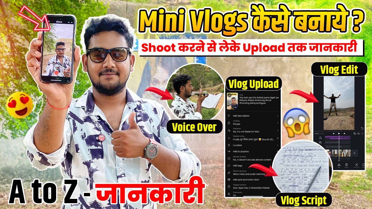 Mini Vlogs कैसे बनाये ? Shoot करने से लेके Upload तक जानकारी✅How to make mini vlogs A to Z process