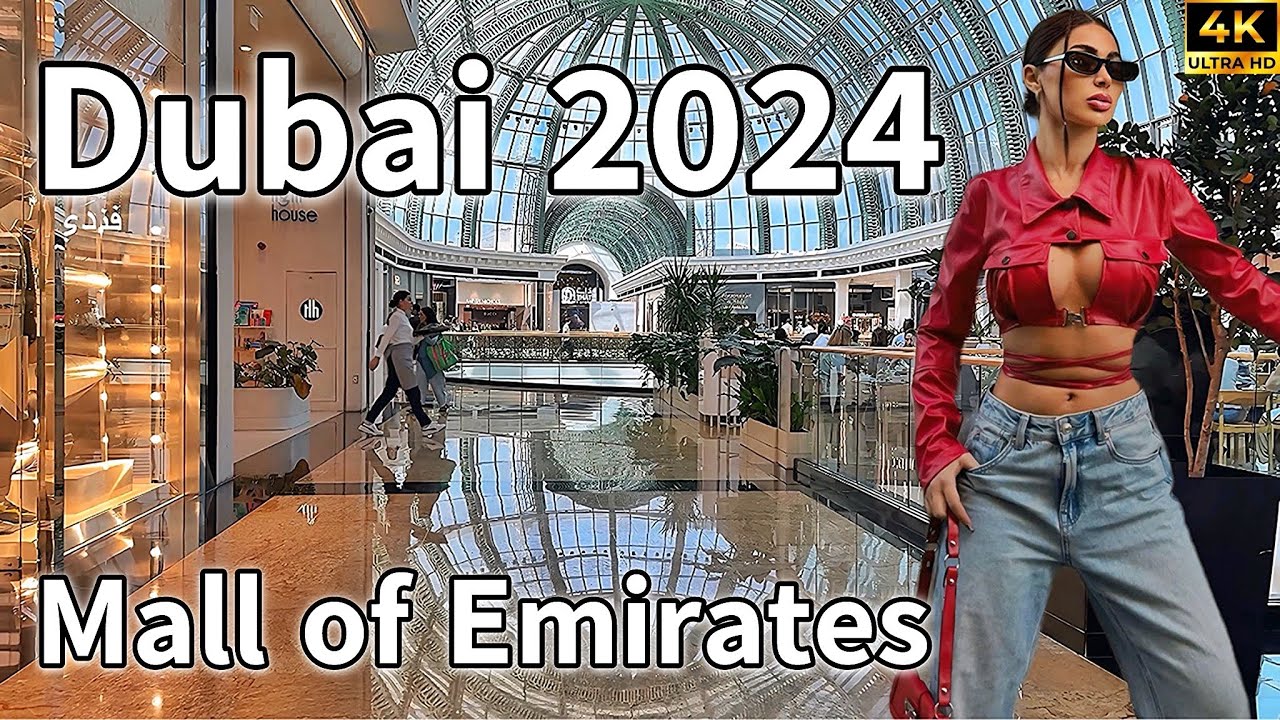 Dubai Mall of The Emirates 🇦🇪 Luxury Shopping Mall, Halloween Design! [ 4K ] Walking Tour