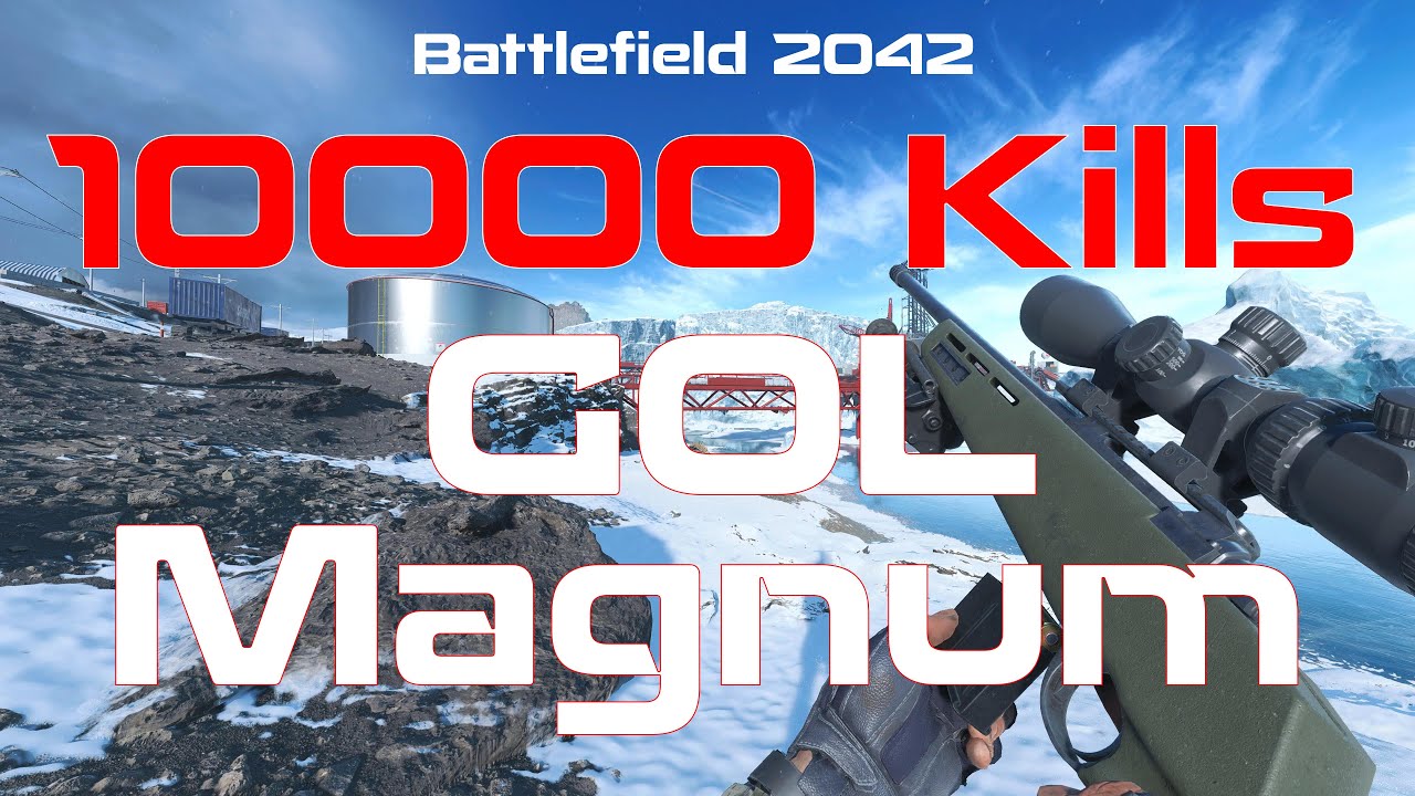10000 kills with the rifle GOL Sniper magnum on Battlefield 2042 (Sniper clip BF 2042)