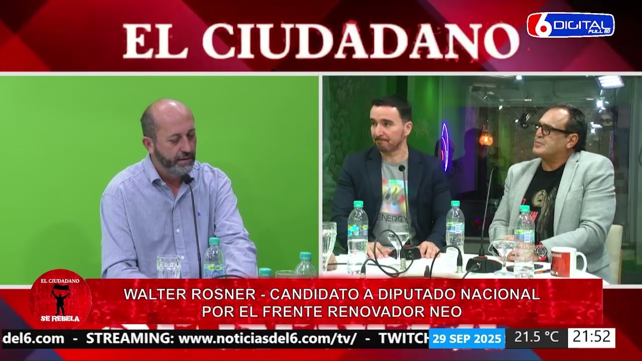 29-09-25 WALTER ROSNER - CANDIDATO A DIPUTADO NACIONAL POR EL FRENTE RENOVADOR NEO