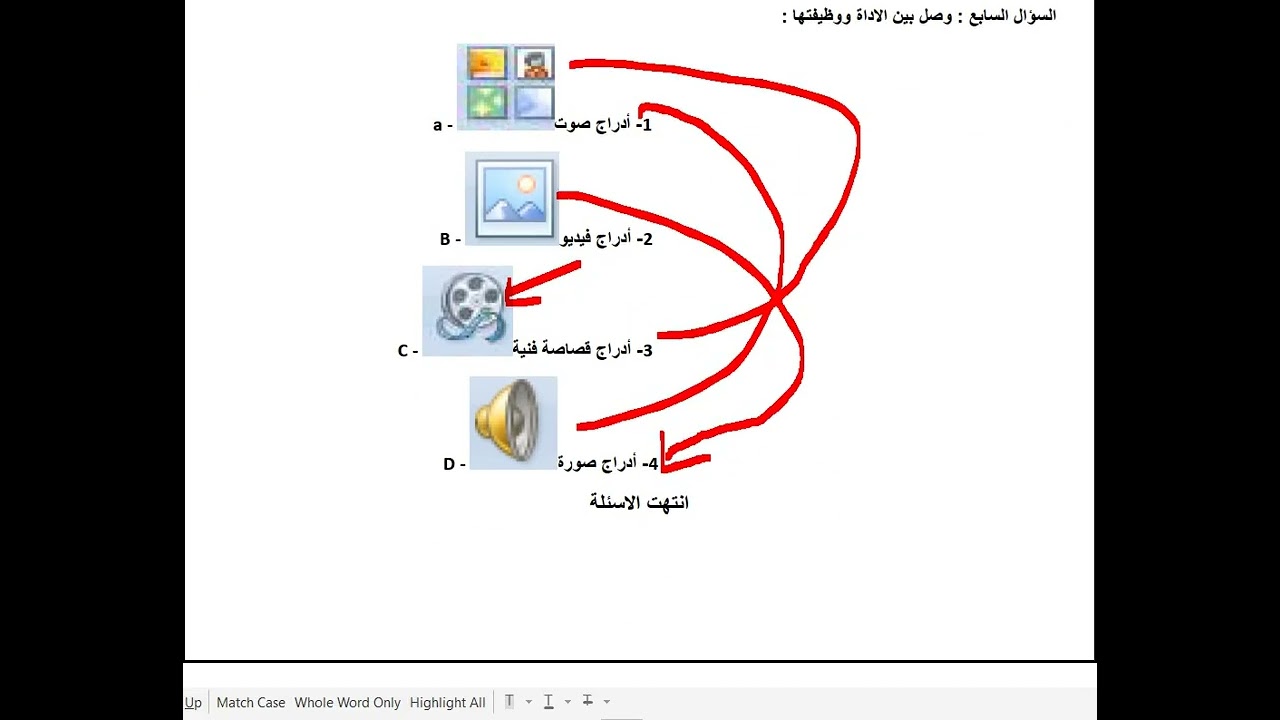 نماذج للامتحان الحاسوب النهائي الفصل الثاني للصف الثامن مع الاستاذ احمد عبود