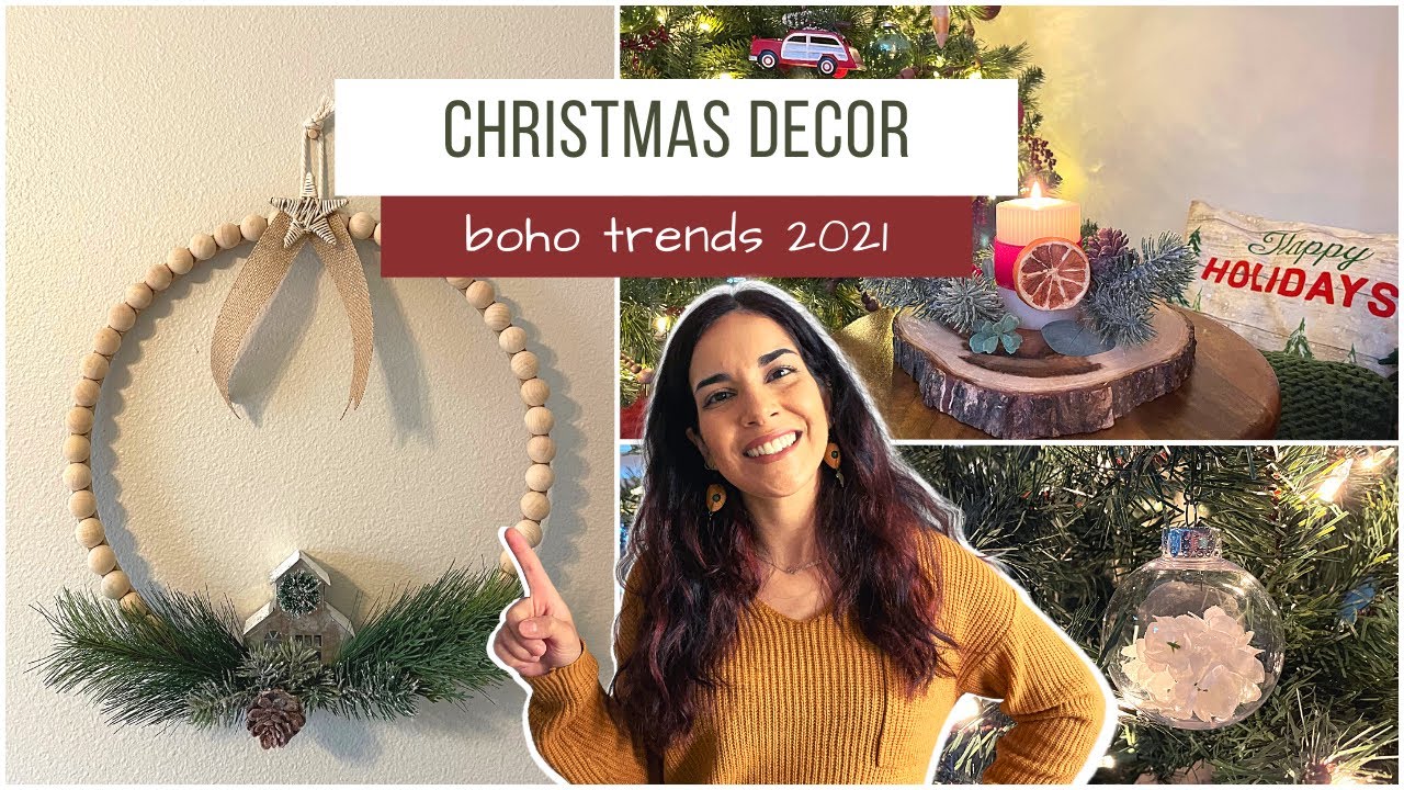 Christmas Decor 2021 Trends | DIY Boho Christmas Decor | Yasmin Khani
