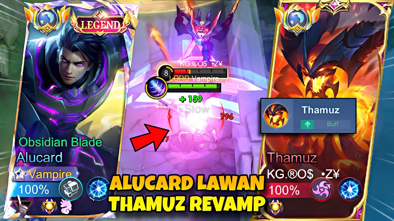 ALUCARD VS THAMUZ REVAMP! DUEL SENGIT PEMBANTAIAN DI EXP 🔥 | MLBB