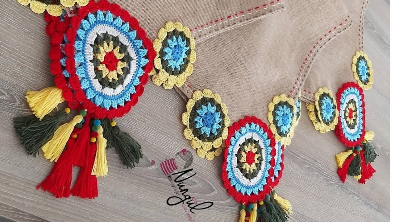Jüt Kumaştan Mandala Modeli RunnerVe Masa Örtüsü Yapımı İçin Gereken Malzemeler
