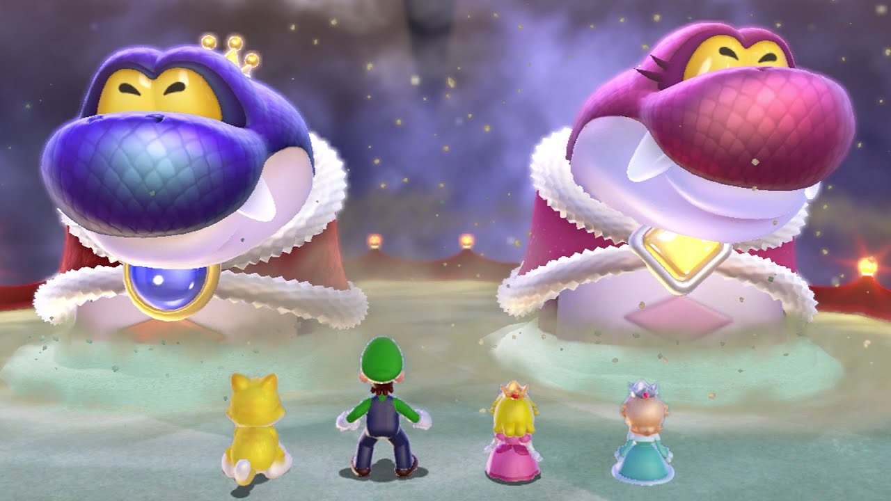 Super Mario 3D World 100% Walkthrough - World Flower (4 Players)