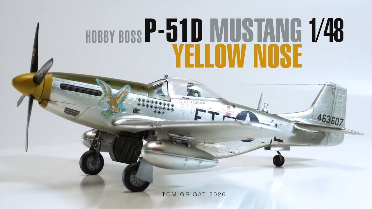 Yellow Nose Mustang - Hobby Boss P-51D animated