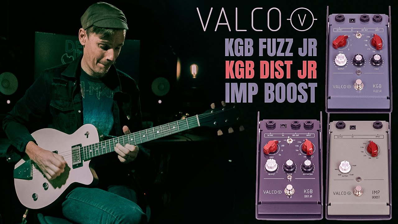 Valco Fx KGB FUZZ JR, KGB DIST JR, IMP BOOST // Guitar Pedal Demo