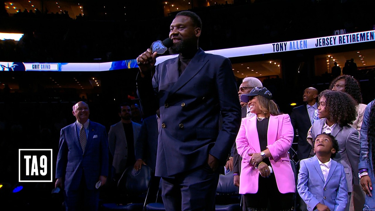 Tony Allen Full Jersey Retirement Ceremony